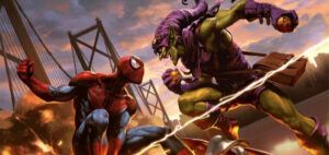 Spider-Man battles Green Goblin