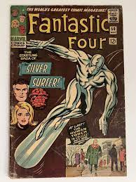 Marvel Comics cover - Fantastic Four #50 - The Startling Saga of the Silver Surfer