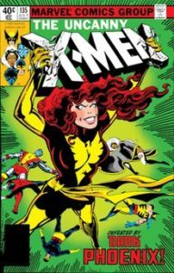 Marvel Comics Cover - X-Men Dark Phoenix Saga, picturing Jean Gray