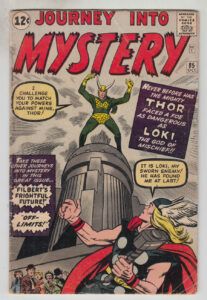 Marvel Comics cover: Journey into Mystery #85 - Loki challenges Thor