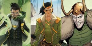 Marvel- Comics Loki- three variations of Loki