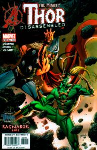 Marvel Comic cover: Thor Disassembled: Ragnarok Part the Fifth