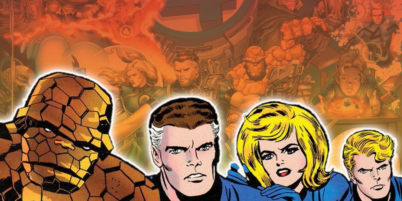 Marvel's Fantastic Four (from left): The Thing, Mr. Fantastic, Sue Storm, Johnny Storm