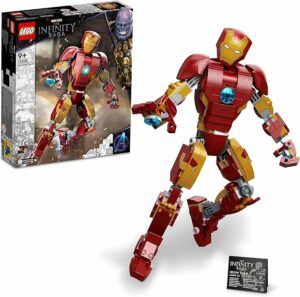 LEGO building kit - Iron Man posable model from Marvel Comics